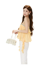 CYNR Crystal Ruffle Cami – view 16