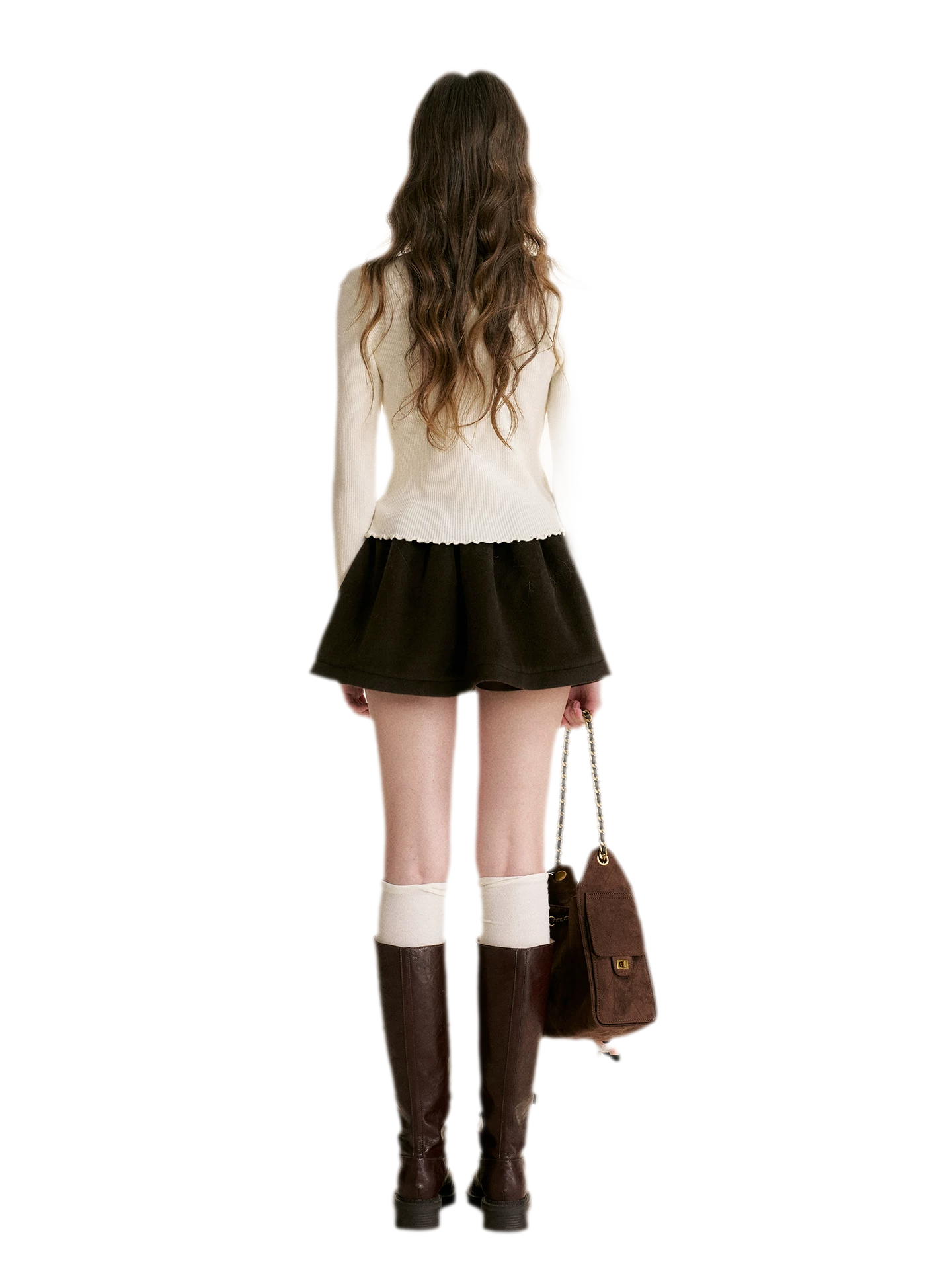 Lace Trim Knit Cardigan