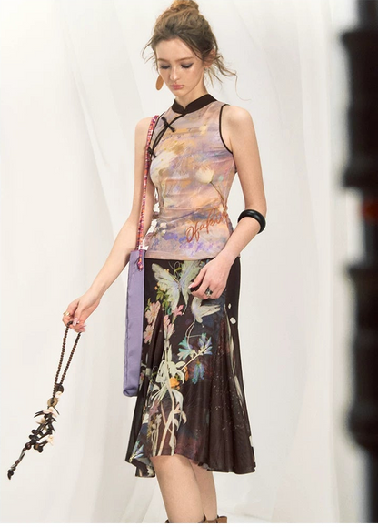 Tiger Eye Butterfly New Chinese Style Fashion Set