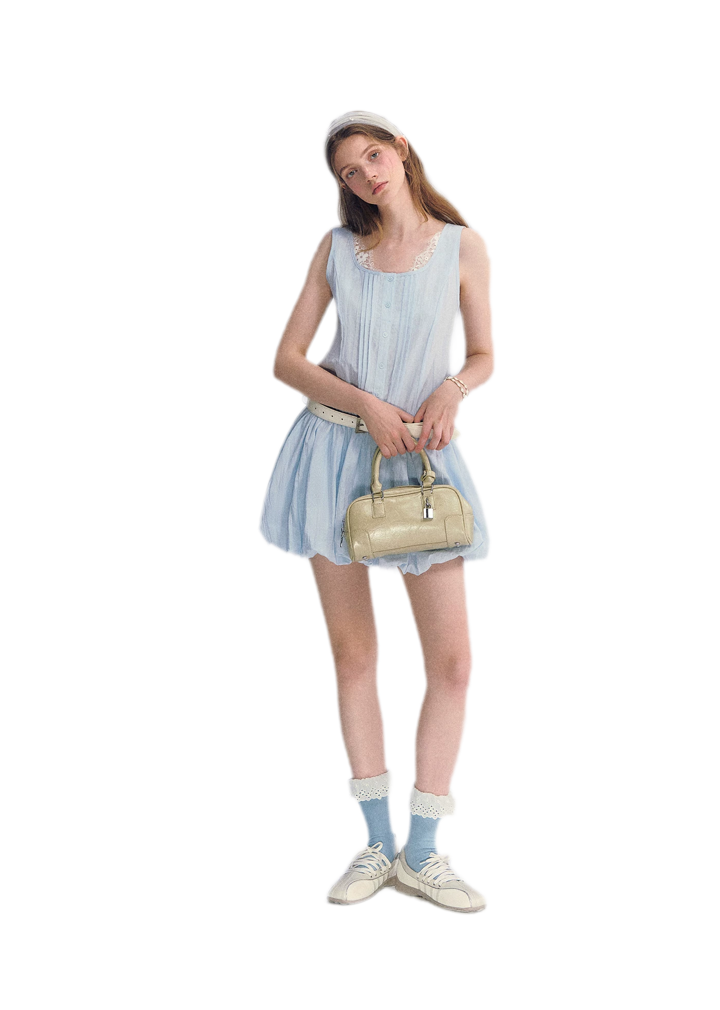 Lace Square Neck Dress