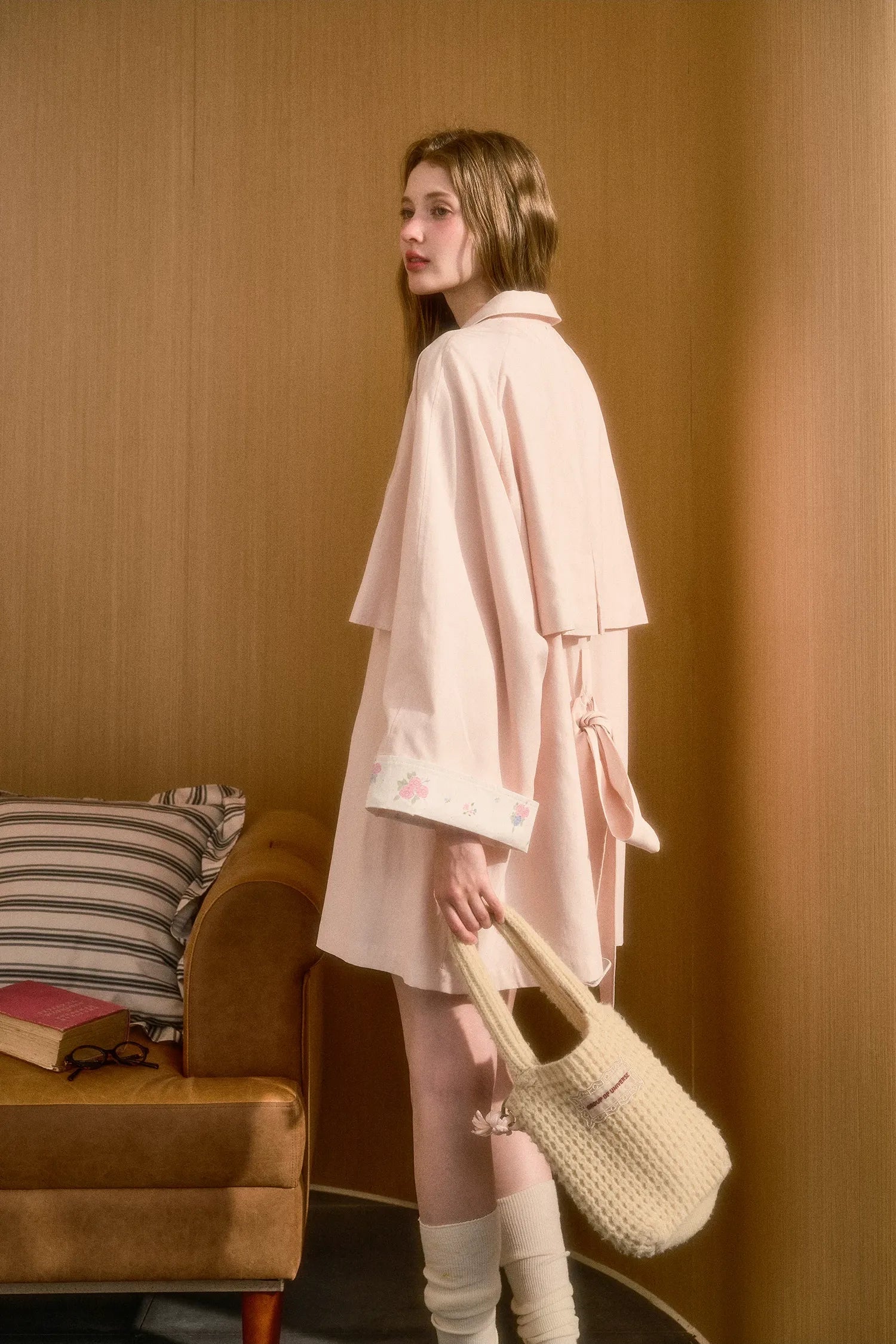 Lyocell A-Line Trench Coat