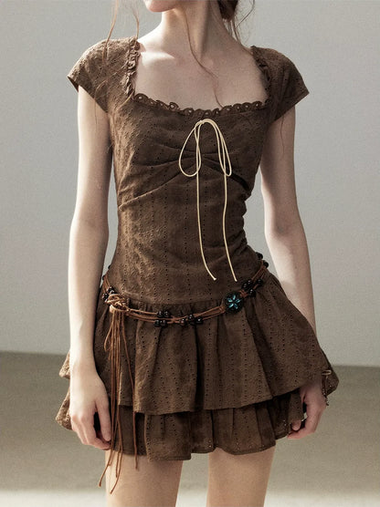 Cotton Eyelet Midi Dress
