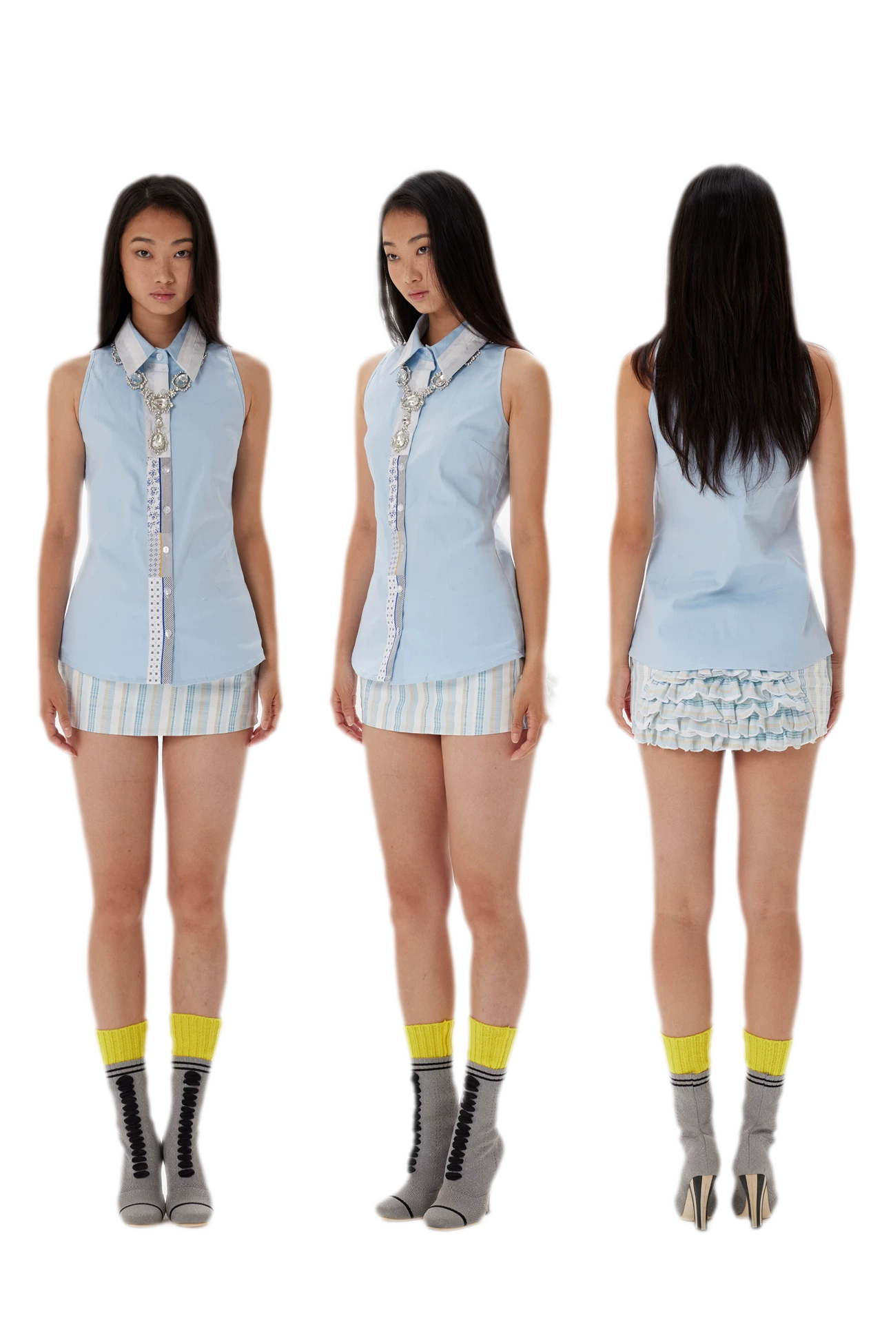 Ruffled Low-Rise Mini Skort