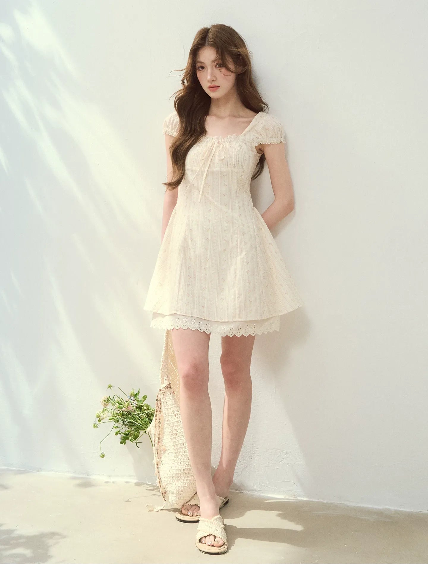 Seine Holiday Floral Dress