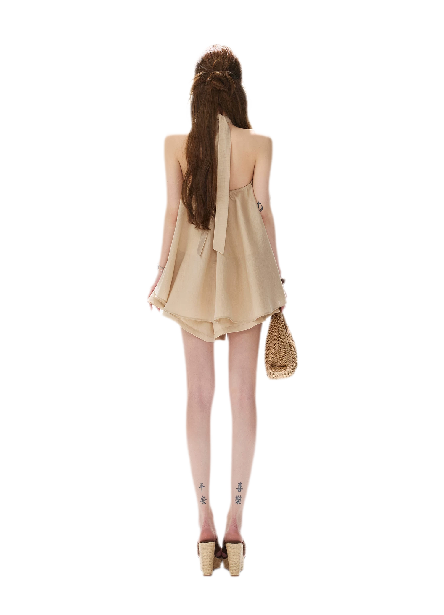 Halter Pleat Skort Set