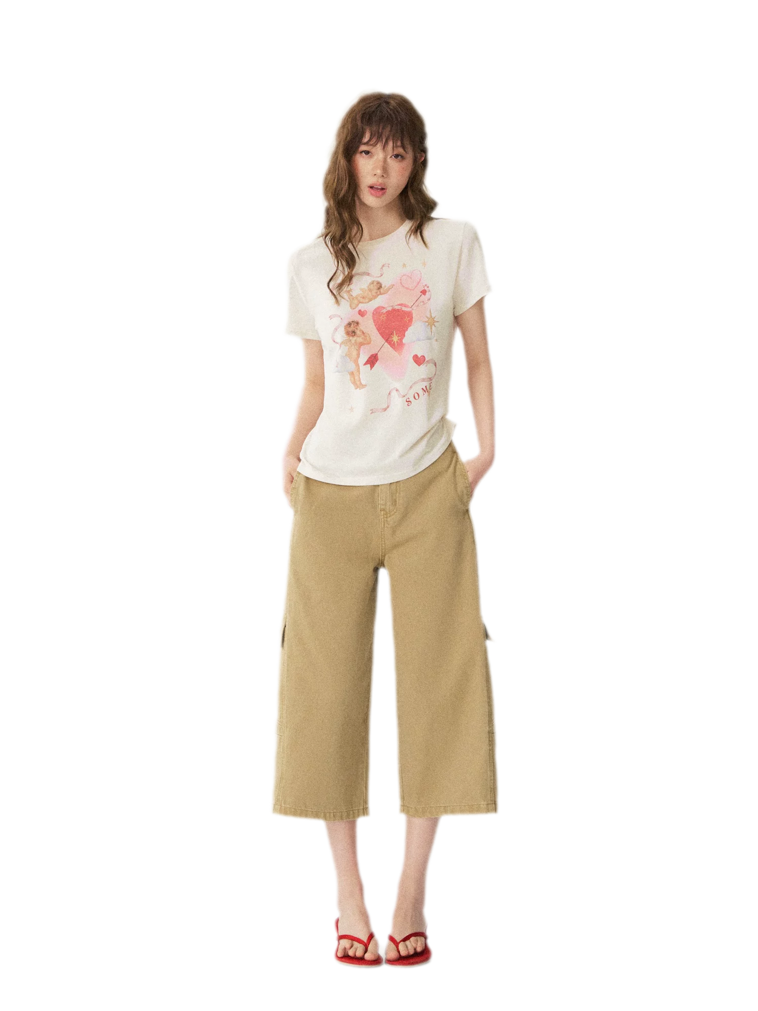 Utility Denim Capri Pants