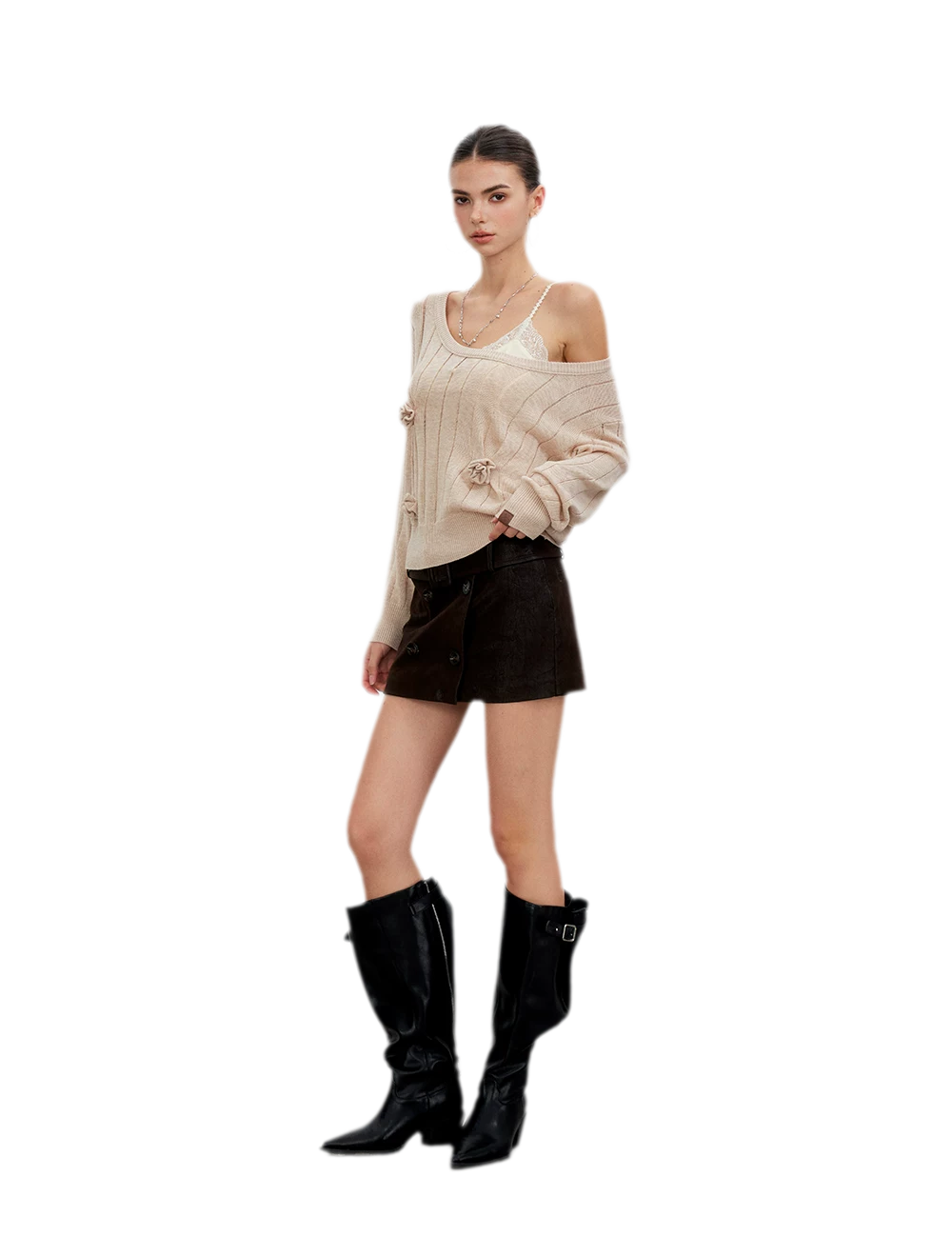 Vintage Utility Belted Mini Skirt
