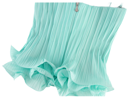 Pleated Structured Bandeau Corset Top