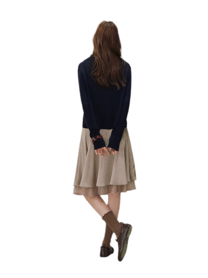 Tie-Front Knit Cardigan