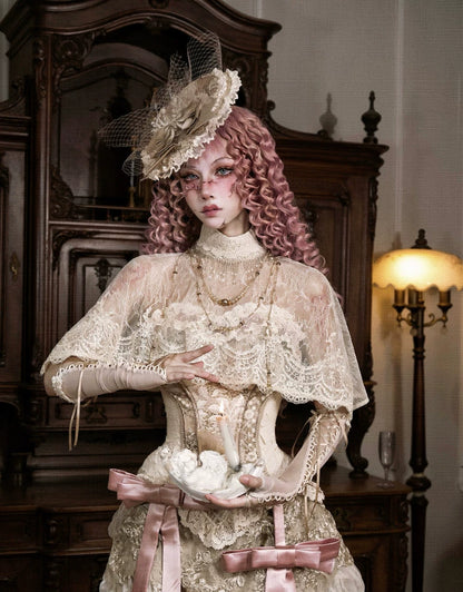 Lace Victorian Cape Top