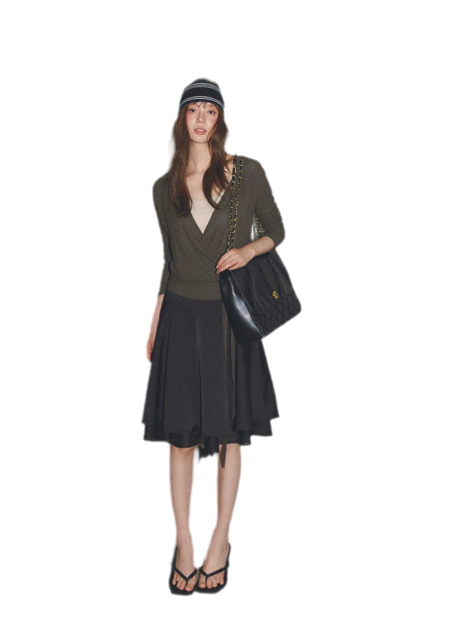 Satin Midi Skirt