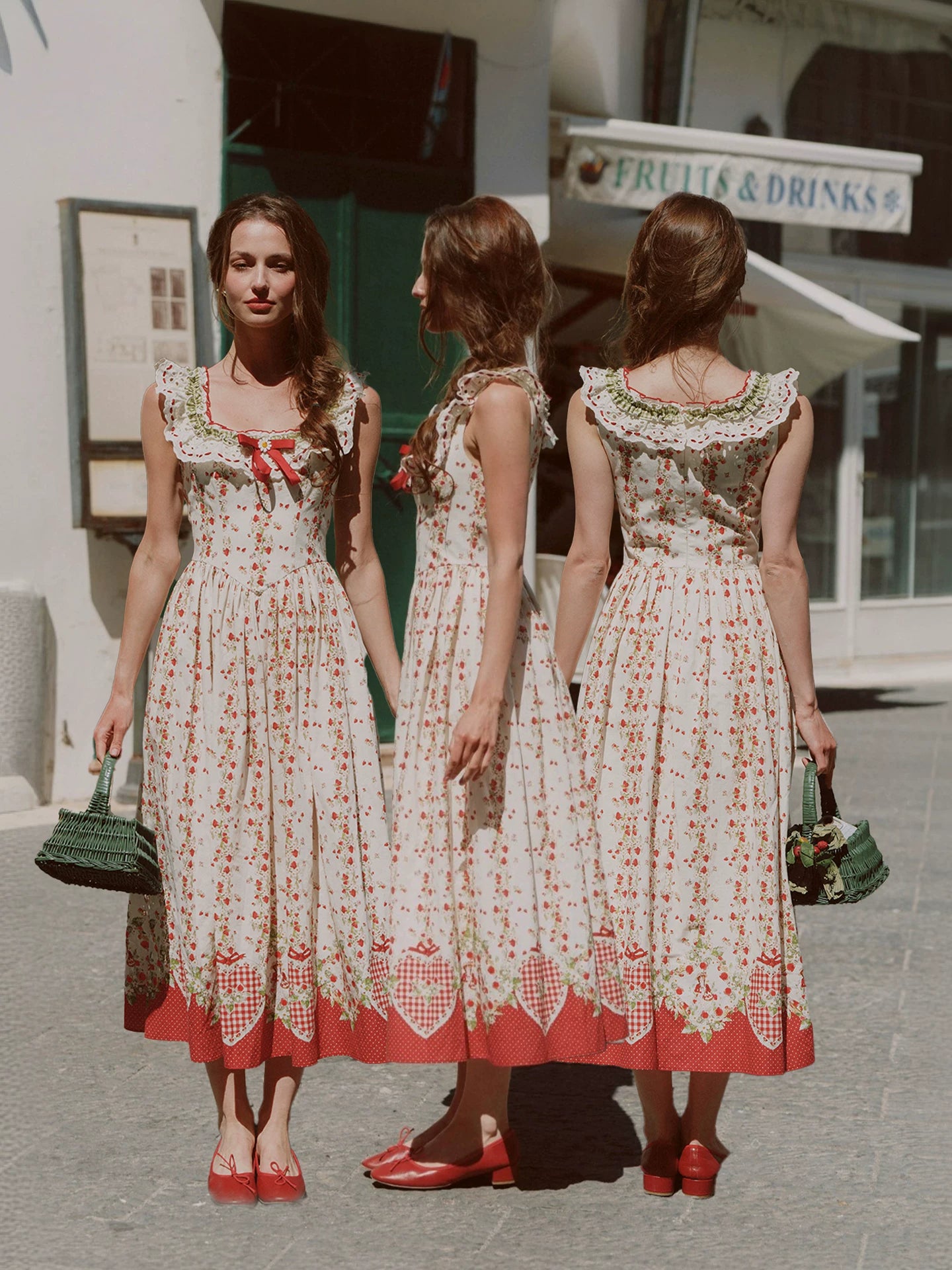Cotton Floral Fitted Sundress