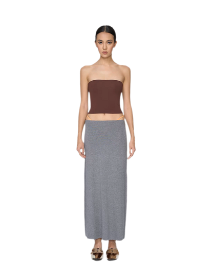 Imported Brushed Bustier Top