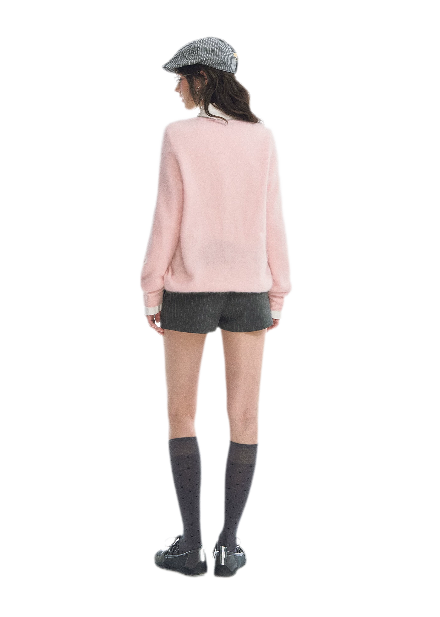 Brushed V-Neck Wool Sweater