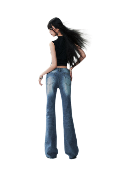 Low Rise Flare Jeans