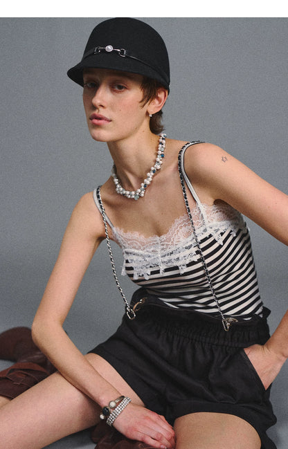 Striped Lace Camisole