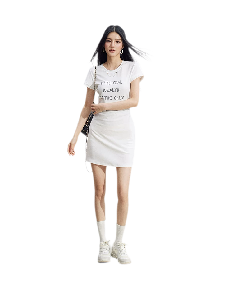 Chain Detail T-Shirt Dress