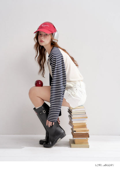Lyocell Drawstring Raglan Sleeve Sun Protection Tee