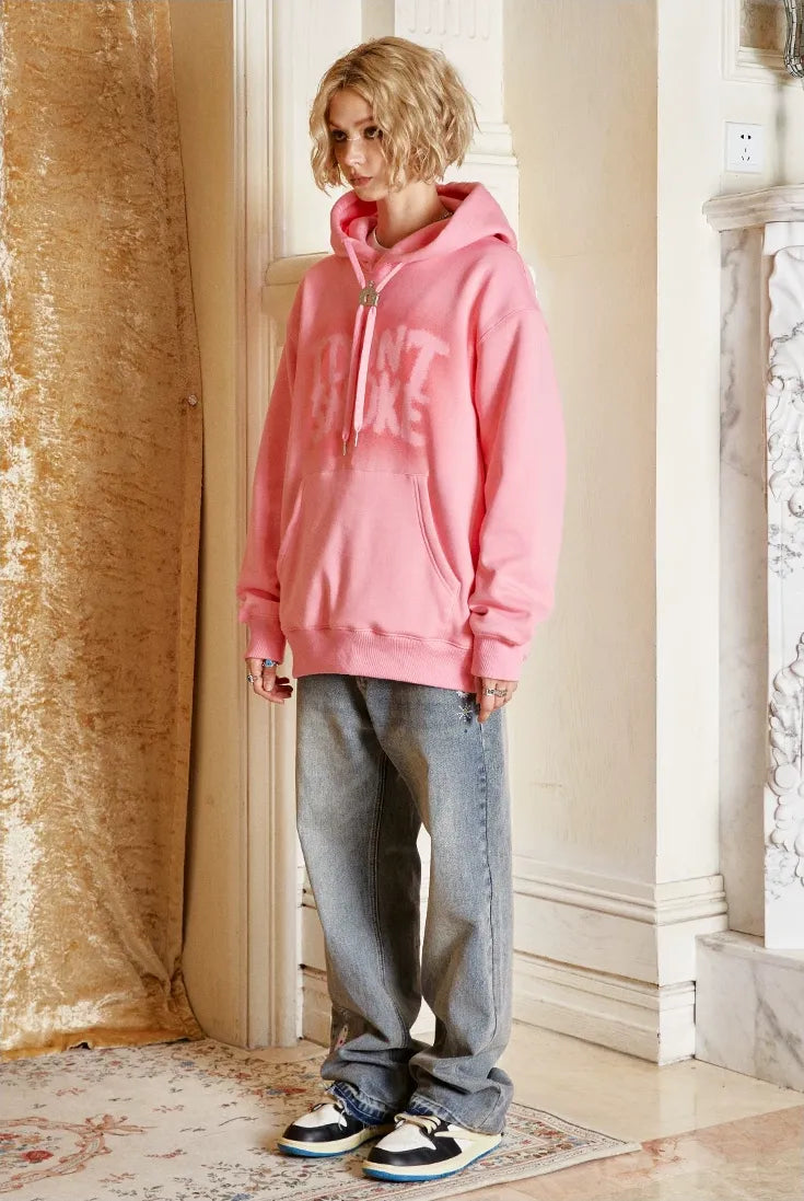 American Style Shadow Print Hoodie