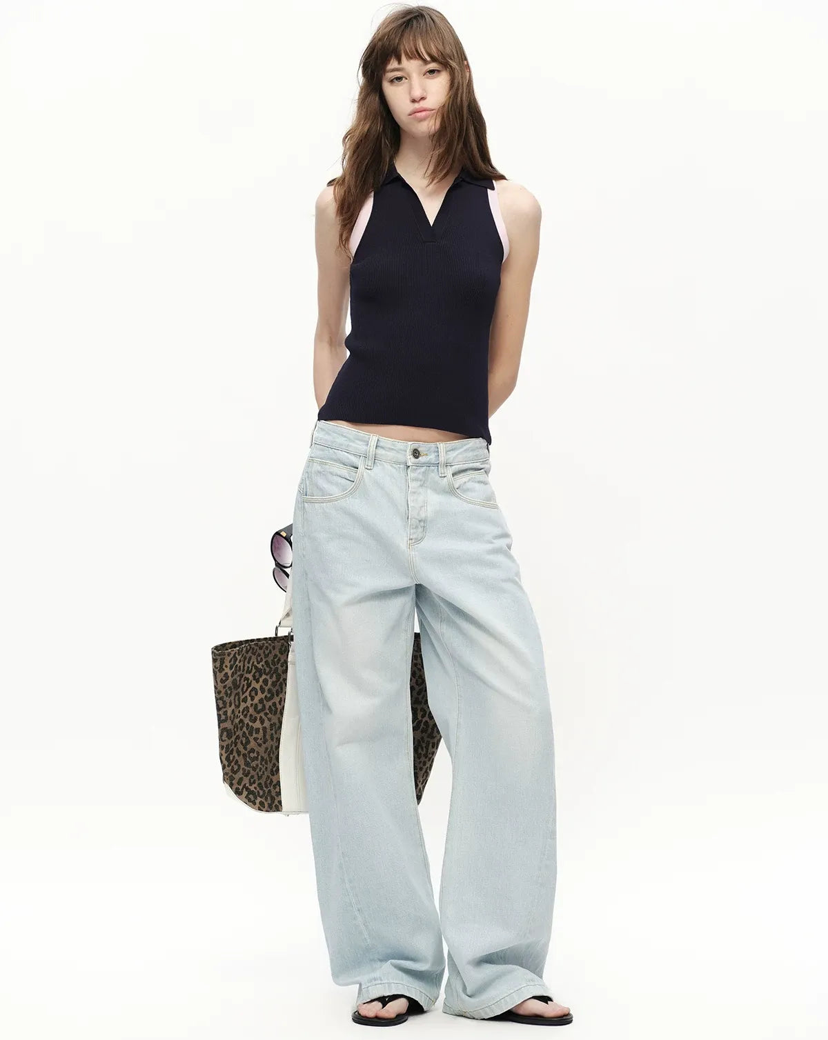 Contrast Rib Polo Tank