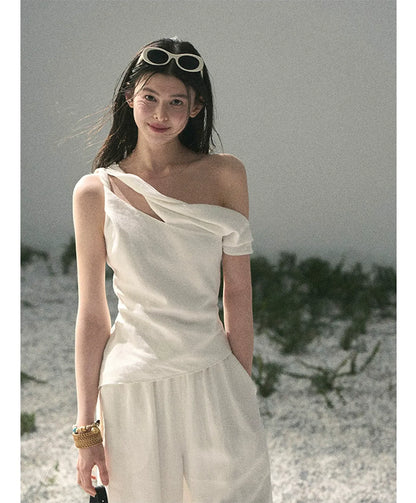 Textured Slouchy Wide-Leg Set