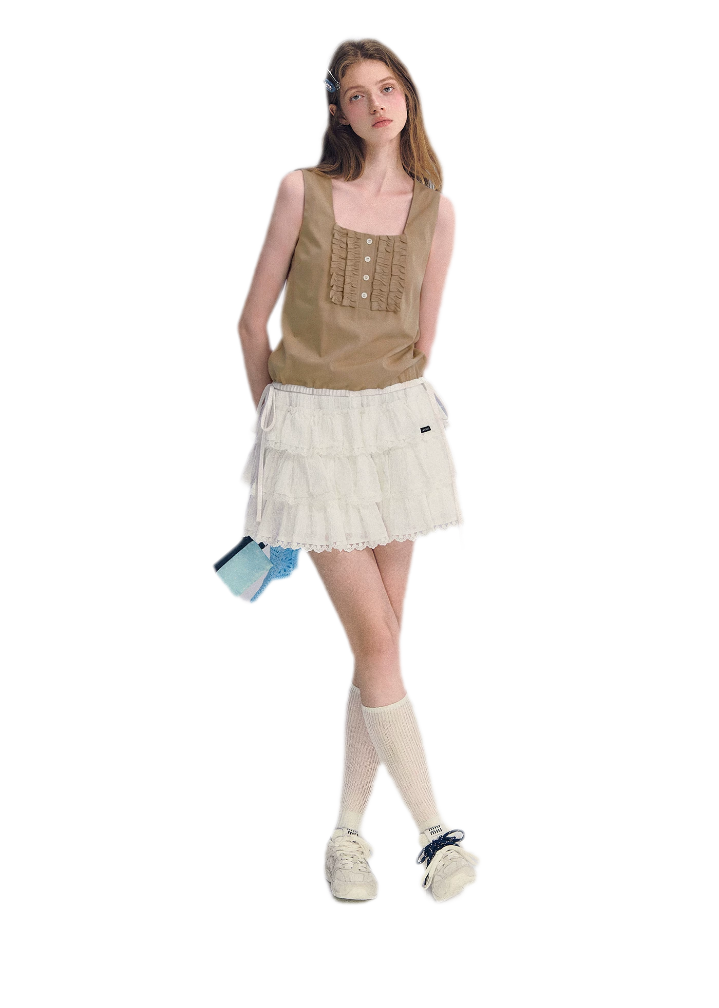Ruffled Hem Tank