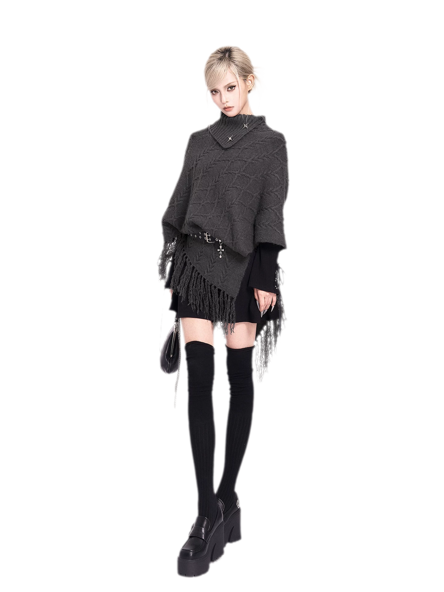 Metal Cross Punk Belt