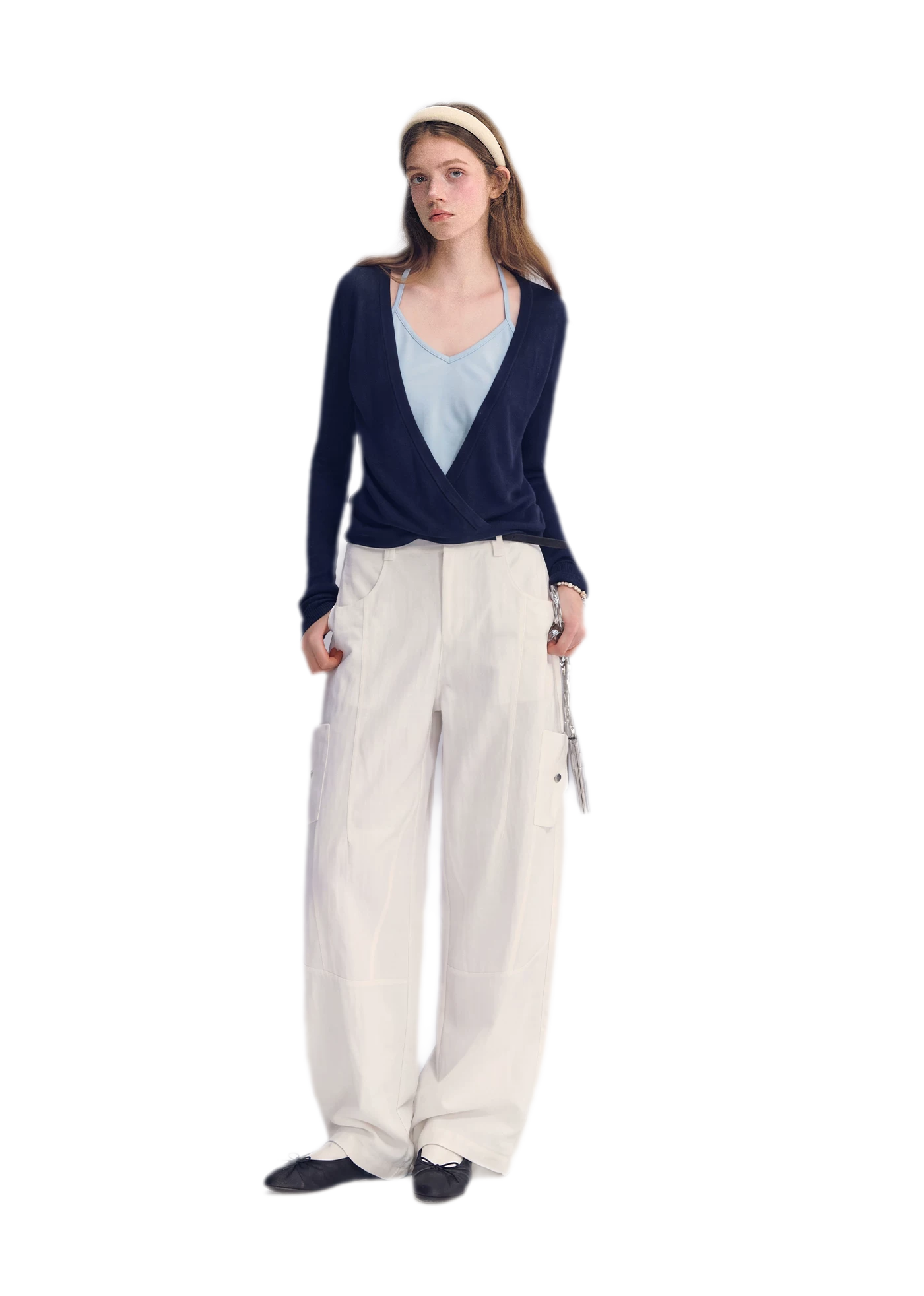 Lyocell Faux Two Knit