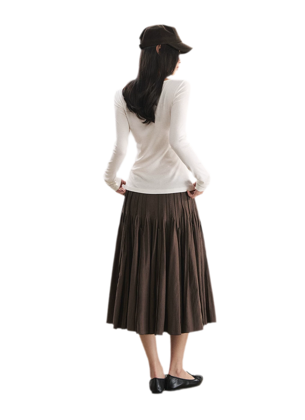 Top en maille Tencel brodé avec découpes