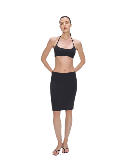 Nude Feel Layered Skirt