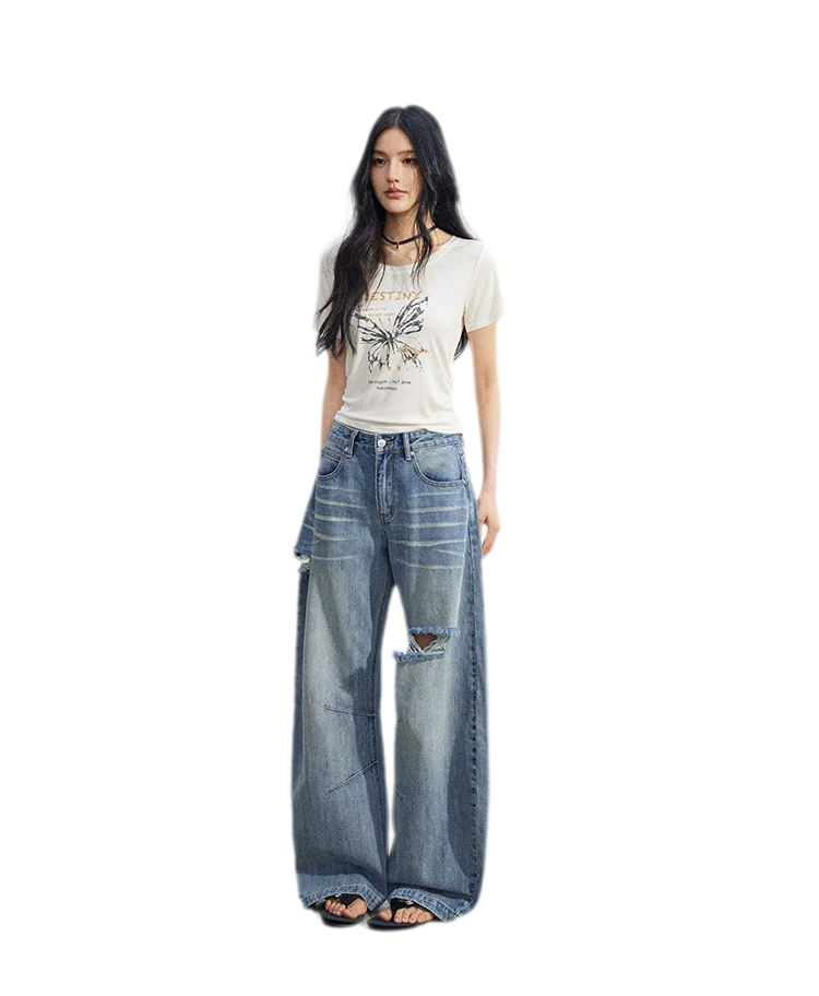 Butterfly Ruched Tee