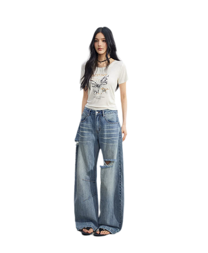 Butterfly Ruched Tee