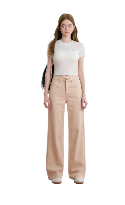 High-Waist Wide-Leg Jeans