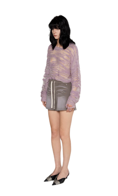 Textured Bouclé Knit Sweater