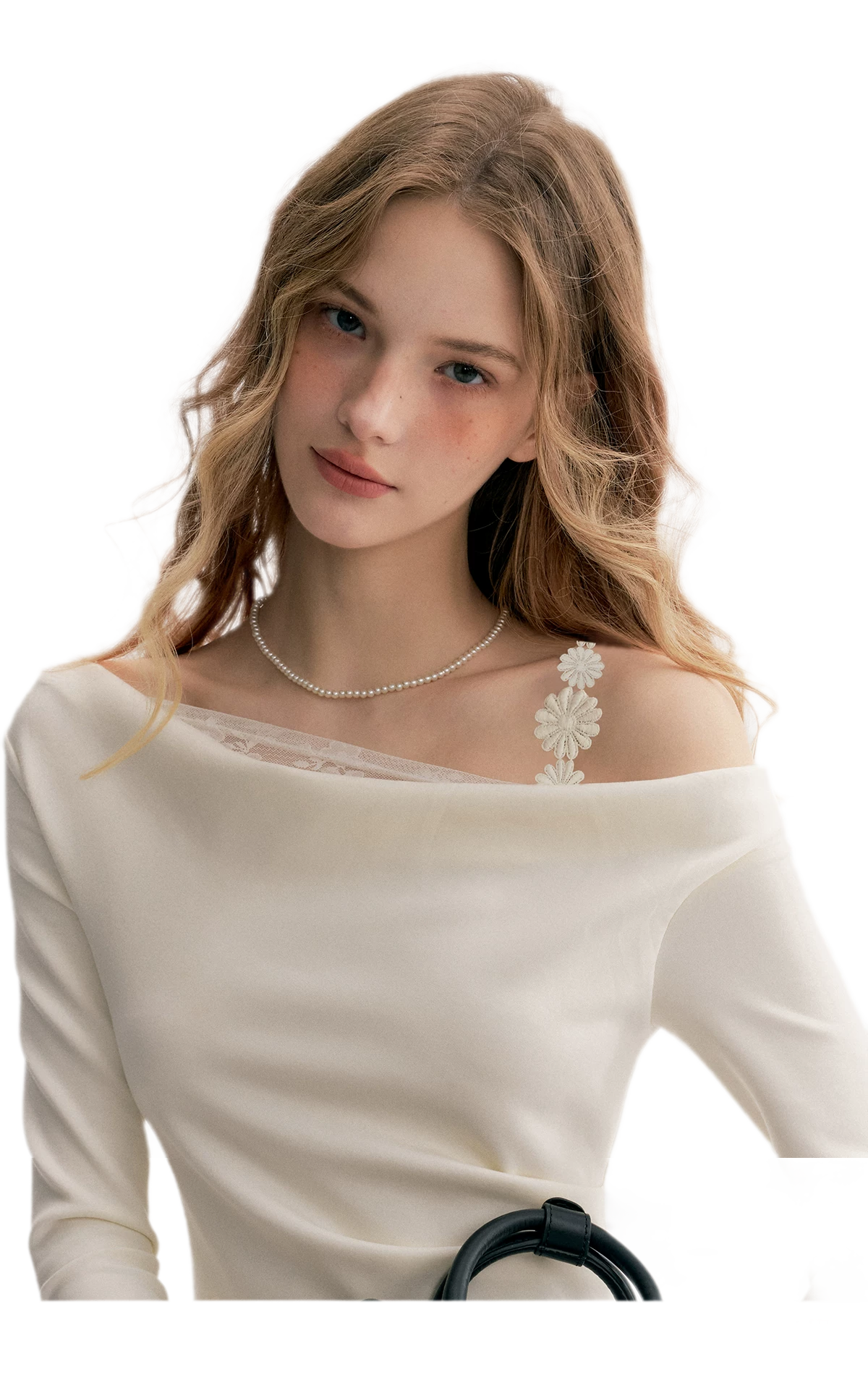 Daisy Lace One-Shoulder Dress