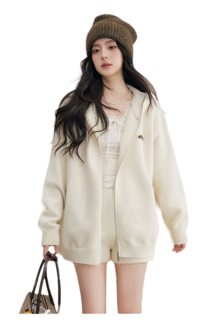 Cozy Knit Hoodie Set