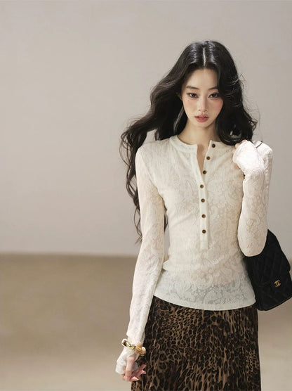 Paisley Jacquard Cropped Wool Top