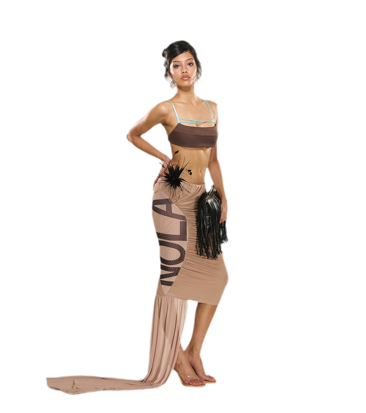 Textured Cutout Halter Camisole