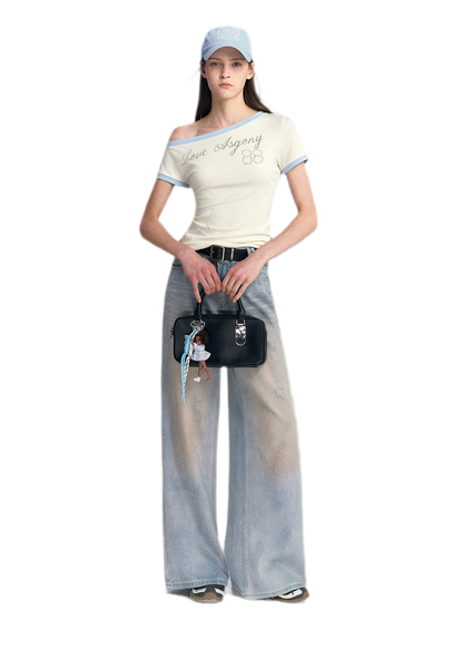 Lyocell Off-Shoulder Tee