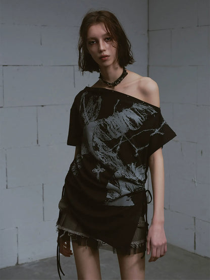 Distressed Punk Shoulder Tee