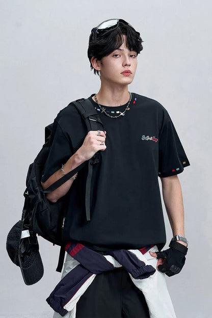 Pure Cotton Embroidered T-Shirt