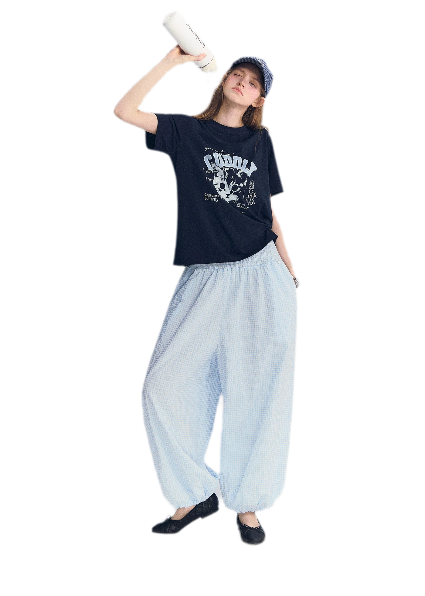Cat Print Relaxed T-Shirt