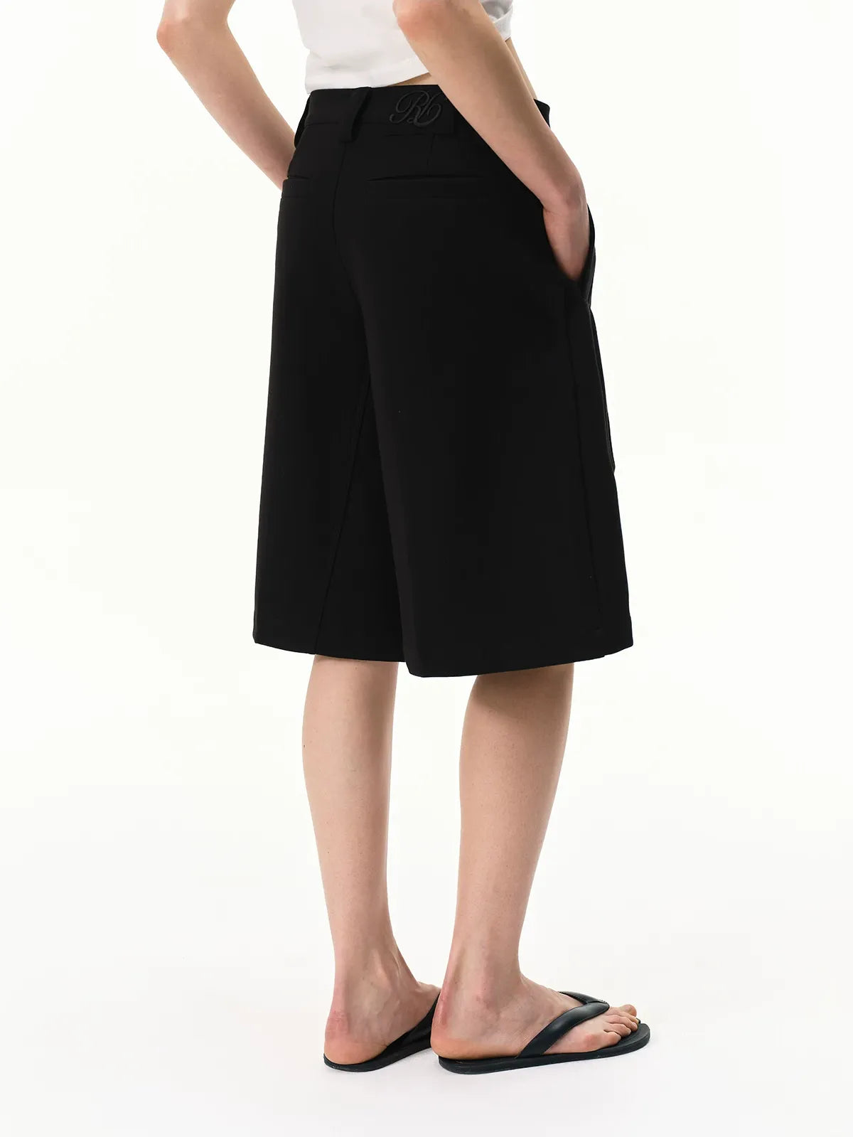 Pleated Bermuda Shorts