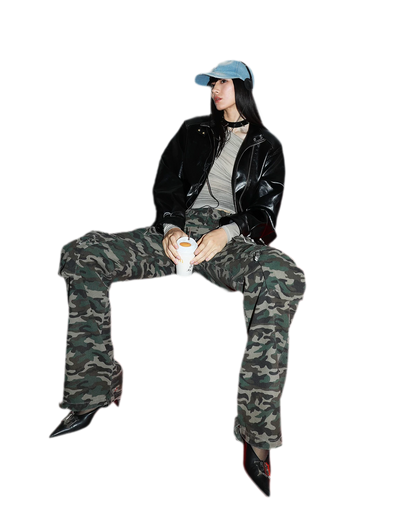 Washed Denim Embroidered Cap