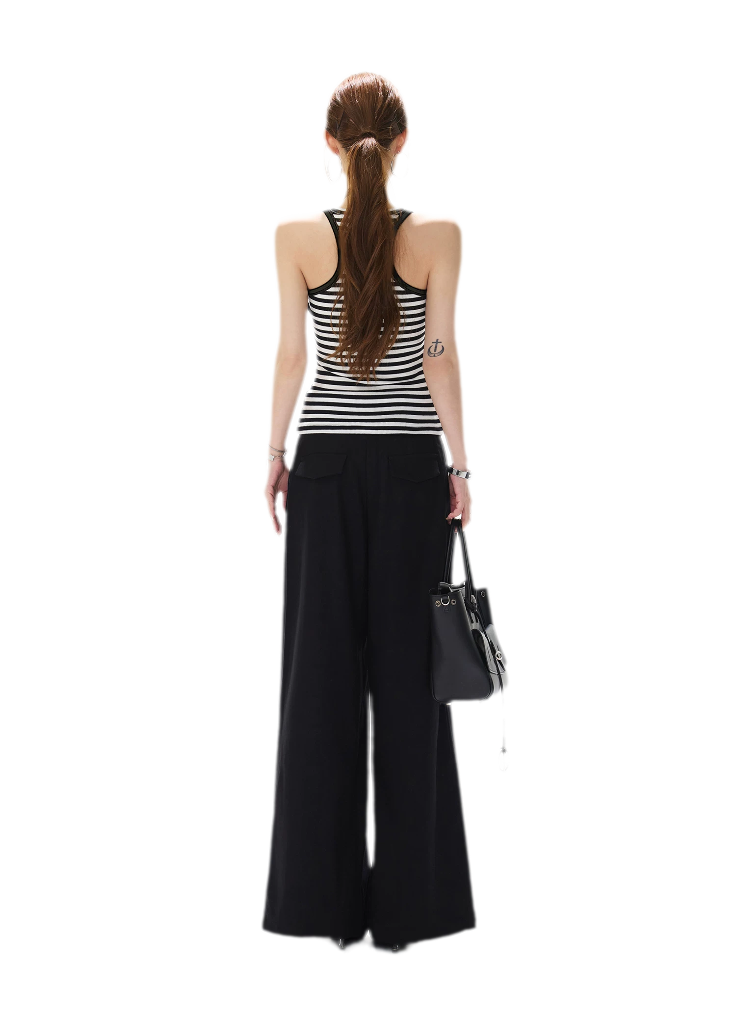 Striped Halter Rib Top