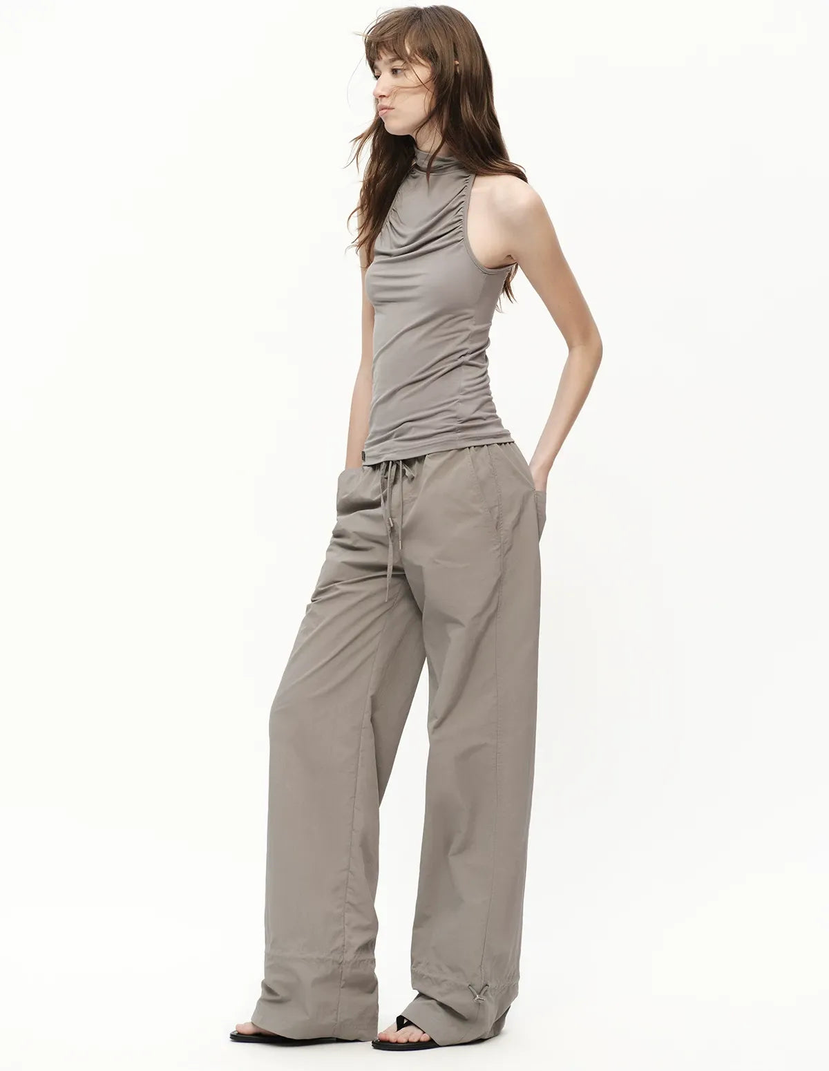 Modal Halter High Neck Tank