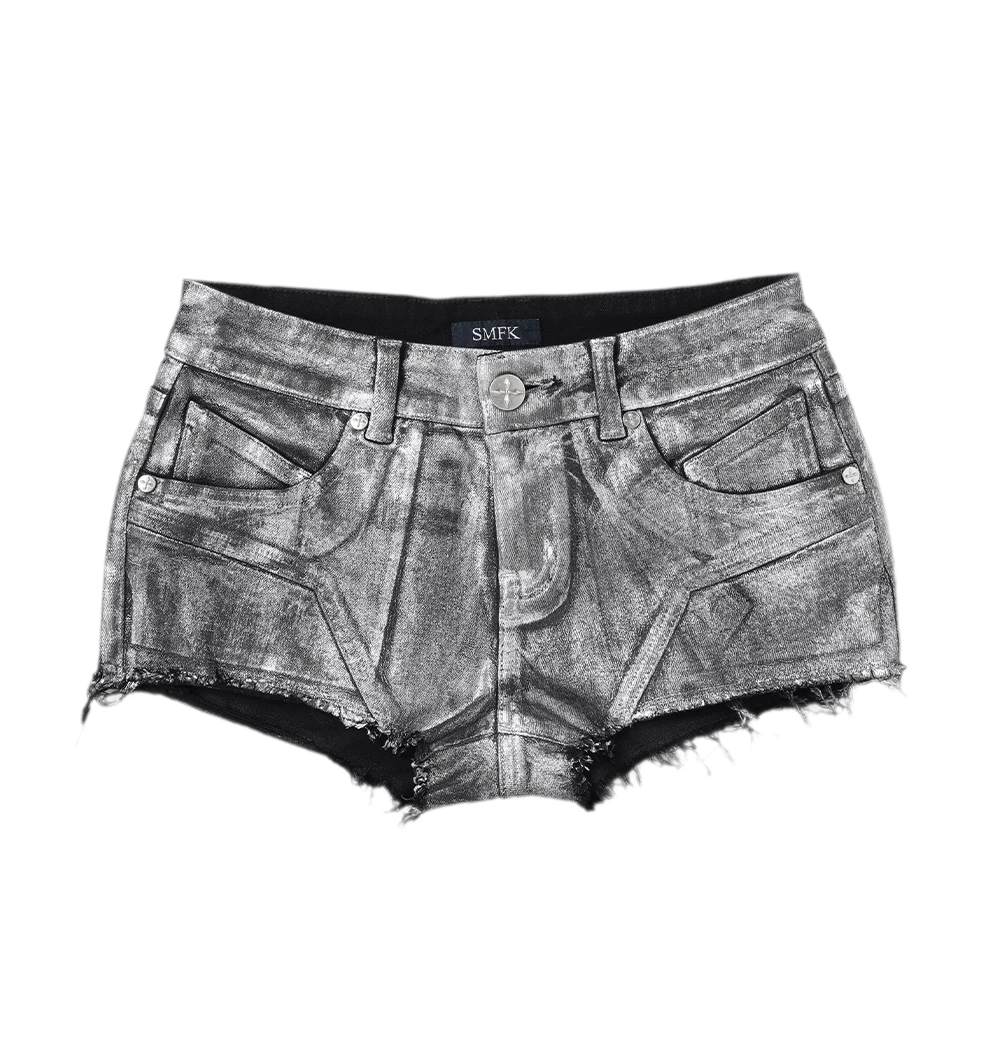 Wild Phantom Ultra Low-Rise Denim Shorts