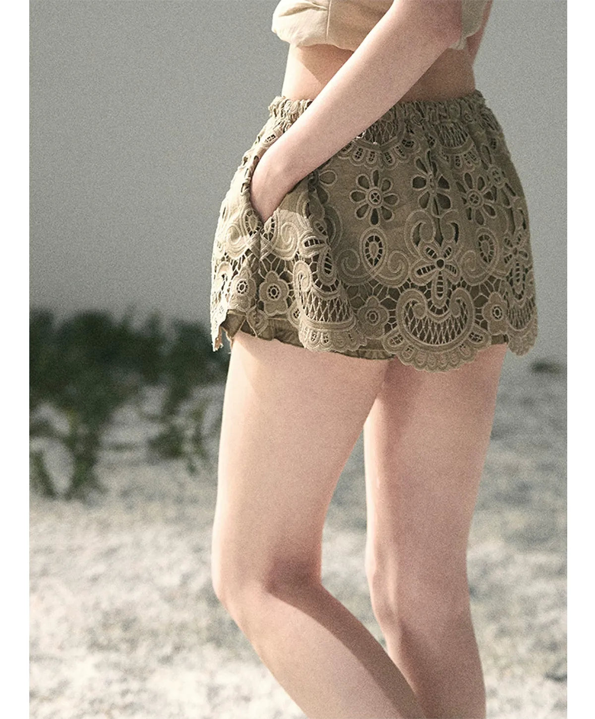 Lace A-Line Mini Skirt