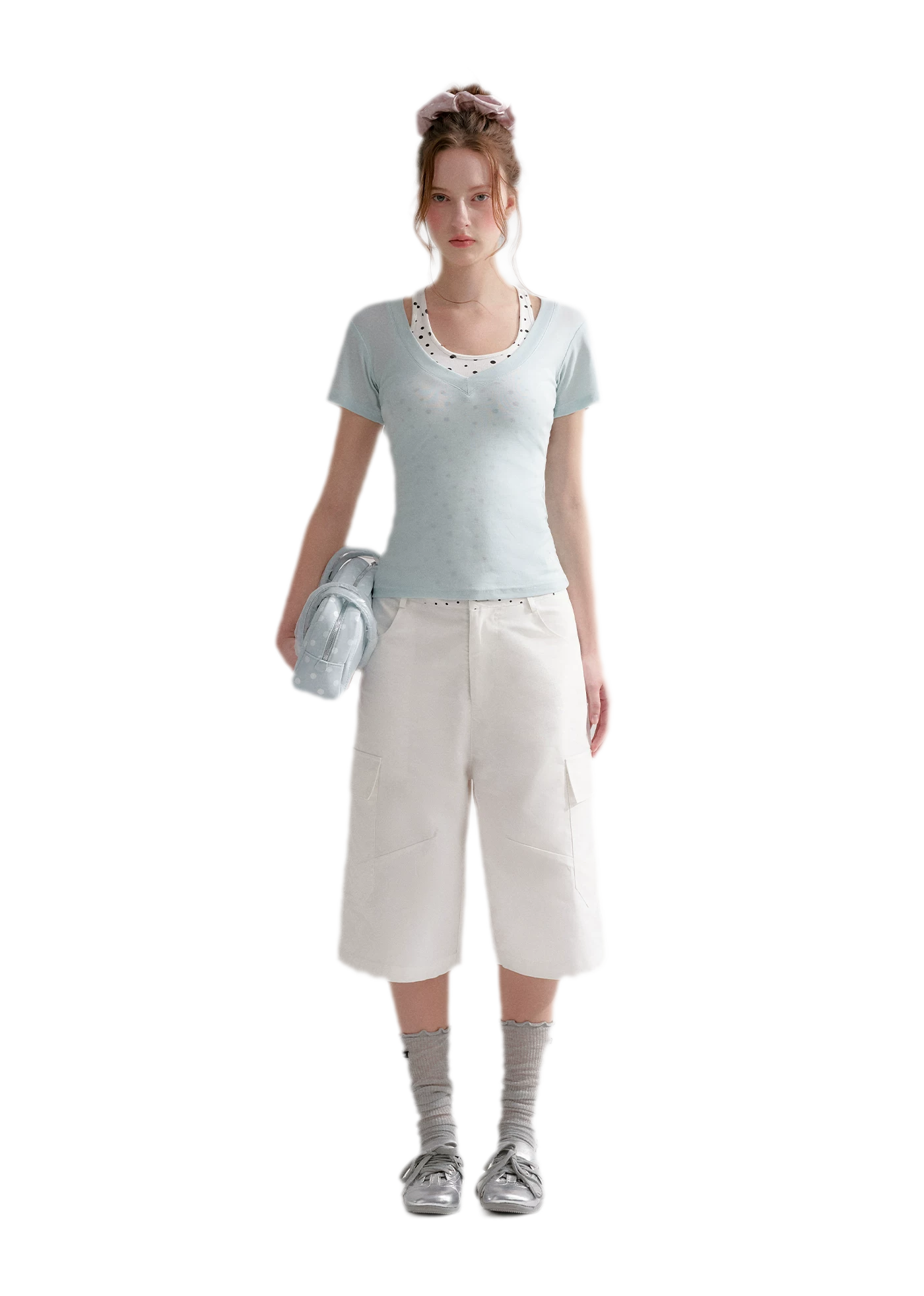 Polka Dot Cargo Jeans