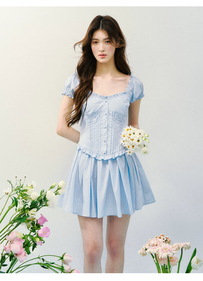 Sea Salt Afternoon Striped Tea Dress